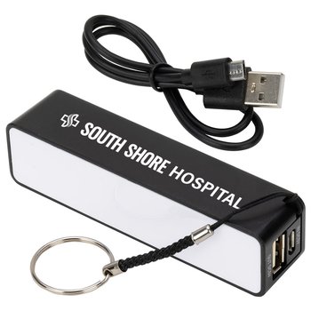Slim Brick Charging Power Bank 2,200 mAh - One-Color Personalization Available from Positive Promotions