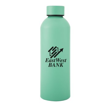 Blossom Recycled Aluminum Screw Top Water Bottle 25 oz. - One-Color Personalization Available from Positive Promotions