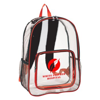 Secure Clear Stadium EVA Backpack - One-Color Personalization Available from Positive Promotions