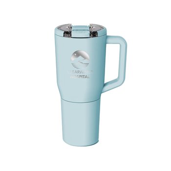 BruMate® Muv Stainless-Steel Tumbler 35 oz. With Spill-Resistant BevLock Lid - Fashion Colors - Laser-Engraved Personalization Available from Positive Promotions