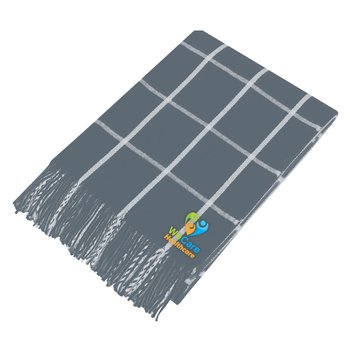 Large Lightweight Fringed Throw Blanket 72