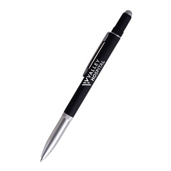 Mulitfunction Stylus Twist Metal Pen with Tool Kit - Laser Engraved - Personalization Available from Positive Promotions