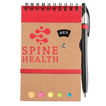 QuickWrite Cardboard Spiral Pocket Jotter 3 3/4