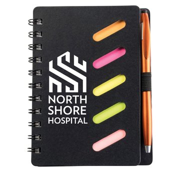 QuickWrite Cardboard Spiral Pocket Jotter 5