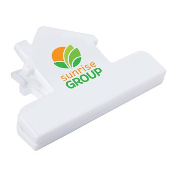 House-Shaped Clip - Full-Color Personalization Available from Positive Promotions