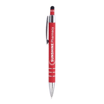 Eclipse Soft-Touch Stylus Metal Pen - Personalization Available from Positive Promotions