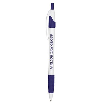 Dart Grip Pen with White Barrel - Personalization Available from Positive Promotions