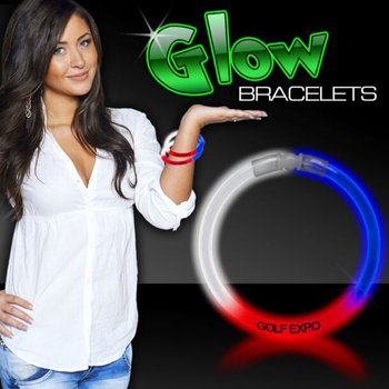Patriotic Red, White, & Blue Glow Bracelets - 8