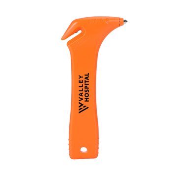 Emergency Escape Hammer with Seatbelt Cutter - Personalization Available from Positive Promotions