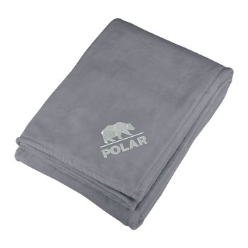 Smoke Oversized Plush Fleece Blanket 60