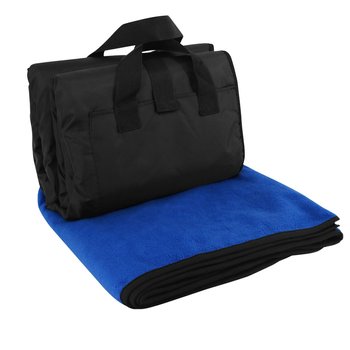 Polar Fleece & Water-Resistant Nylon Outdoor Roll-Up Picnic Blanket 50