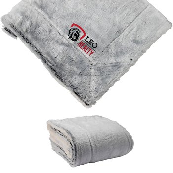 Polar Luxury Faux-Fur & Sherpa Throw Blanket 50