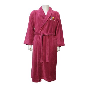 Soft Plush Luxe Robe - Unisex - Personalization Available from Positive Promotions