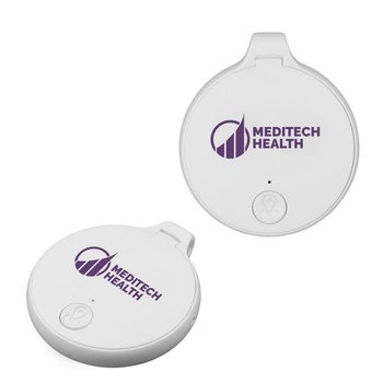 Round Anti-Lost Air Tracker Tag with Keyring - Apple Compatible - Personalization Available from Positive Promotions