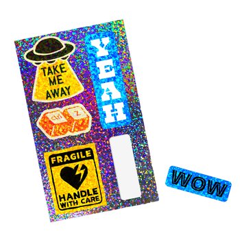 Custom Vinyl Glitter Sticker Sheet 3