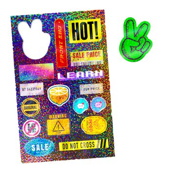 Custom Vinyl Glitter Sticker Sheet 7