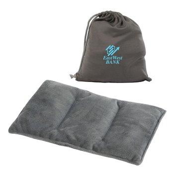 Natural Himalayan Salt Heat Therapy Pillow in Pouch - Personalization Available from Positive Promotions