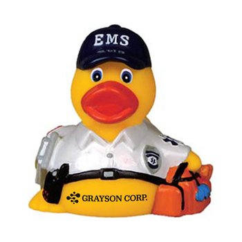 EMS Rubber Duck - Personalization Available from Positive Promotions