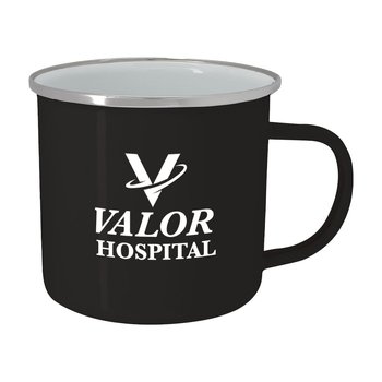 Solid Color Stainless Steel Campfire Mug 16 oz. - Full Color - Personalization Available from Positive Promotions