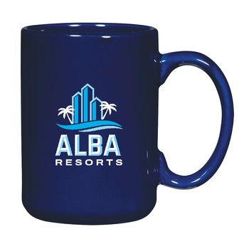 Java Ceramic Mug 15 oz. - Full Color - Personalization Available from Positive Promotions