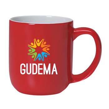 Rounded Ceramic Mug 17 oz. - Full Color - Personalization Available from Positive Promotions