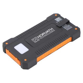 Light-Weight Solar Panel Charging Power Bank 5,000 mAh - Personalization Available from Positive Promotions