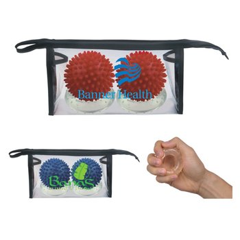 Massage Ball & Ring Set - 4 PC. - Personalization Available from Positive Promotions