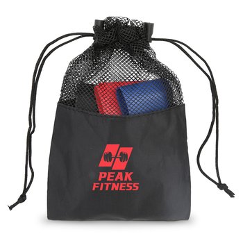 Fitness Resistance Bands Set - 3 PC. - Personalization Available from Positive Promotions