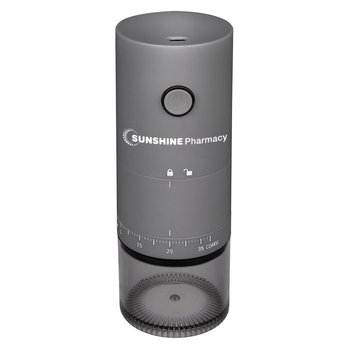 Ceramic Conical Burr Coffee Grinder with 38 Grind Size Settings - USB-C - Personalization Available from Positive Promotions