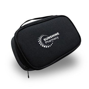 Tech Travel Accessories Bag With Organizing Pockets - One-Color Personalization Available from Positive Promotions