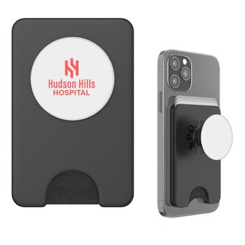 PopSockets? PopWallet+ Magnetic Wireless Charging Phone Wallet & Grip - Personalization Available from Positive Promotions