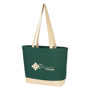Resort Natural Cotton Tote Bag - 10 oz. - Personalization Available from Positive Promotions