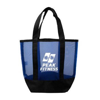 Mini Recycled Nylon Mesh Tote Bag - One-Color Personalization Available from Positive Promotions