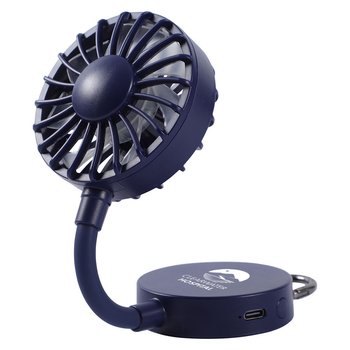 Coolie Rechargeable Magnetic Base Portable Fan with Adjustable Tube USB?C 8