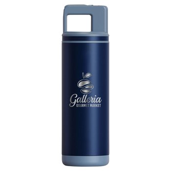 Clean Spout Straw Leakproof Stainless-Steel Tumbler 20 oz. - Laser-Engraved Personalization Available from Positive Promotions