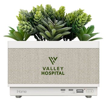 iHome® PowerPlant Faux Succulent Bluetooth® Speaker & Charging Station - Full-Color Personalization Available from Positive Promotions