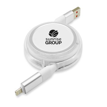 All-in-One Retractable Charging & Data Cable With Interchangeable  Type C, Lightning, & USB A - One-Color Personalization Available from Positive Promotions