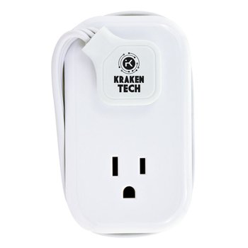 Travel Power Strip & USB Charger With 4 Outlets & Type-C & USB-A Ports - Full-Color Personalization Available from Positive Promotions