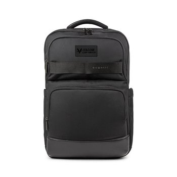 Bugatti Blake Water-Resistant Leatherette Travel Laptop Backpack with RFID Security Pocket - 15.6