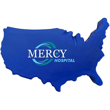 250th Anniversary USA Map Stress Reliever - Personalization Available from Positive Promotions