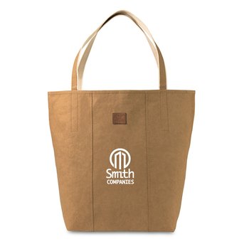 Out of the Woods® Washable Paper Iconic Shopper Tote Bag - One-Color Personalization Available from Positive Promotions