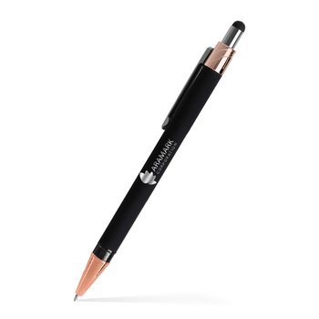 Soft Touch Sleek Stylus Metal Pen - Laser - Personalization Available from Positive Promotions