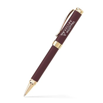 Elegant Matte Lacquer Finish Click-Action Metal Ballpoint Pen - Laser - Personalization Available from Positive Promotions