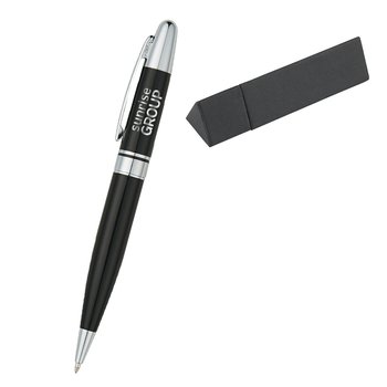 Executive Twist-Action Ballpoint Pen in Case - Laser - Personalization Available from Positive Promotions