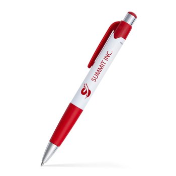 Maddie Gel Click Pen w/ Recycled Plastic - Full Color - Personalization Available from Positive Promotions
