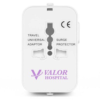 Universal International Travel Adapter for American, Australian, European Plug - Personalization from Positive Promotions