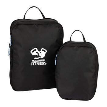 Wander & Roam Compression Packing Cube Set - One-Color Personalization Available from Positive Promotions