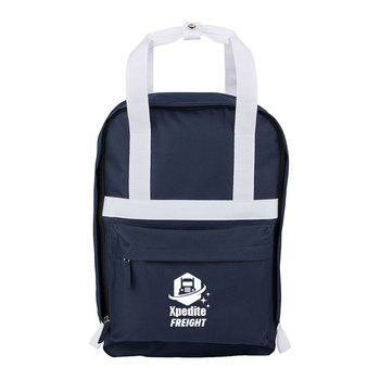 Varsity Backpack - One-Color Personalization Available from Positive Promotions
