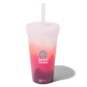Silipint Silicone 22 oz Straw Tumbler - Personalization Available from Positive Promotions