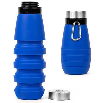 The Whirlwind Collapsible Silicone Water Bottle 20 oz. - Laser-Engraved Personalization Available from Positive Promotions